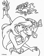 coloring page Ariel, The Little Mermaid